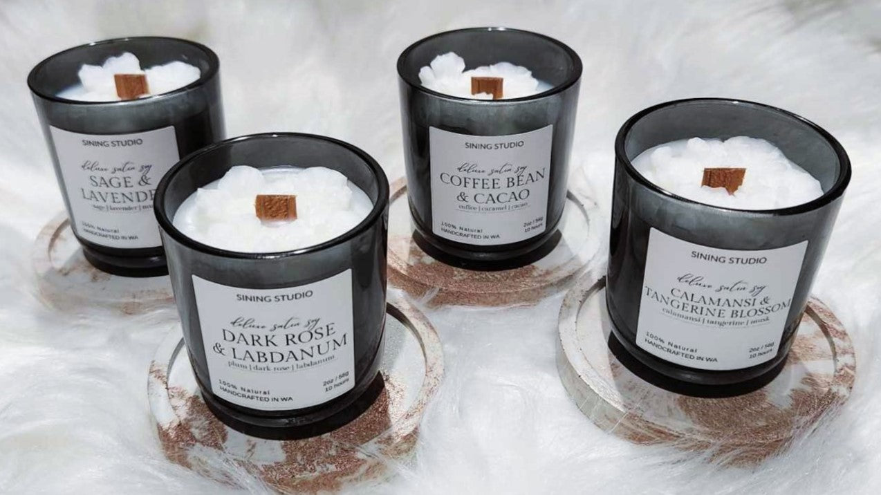 Wood wick candle 2oz